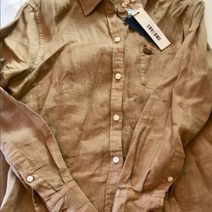 Alex Mill Medium tan linen blouse